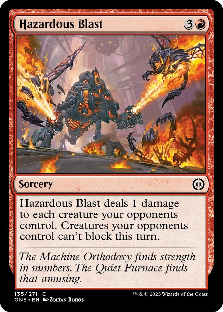 Image for Hazardous Blast (135) (Phyrexia: All Will Be One) - Magic: The Gathering