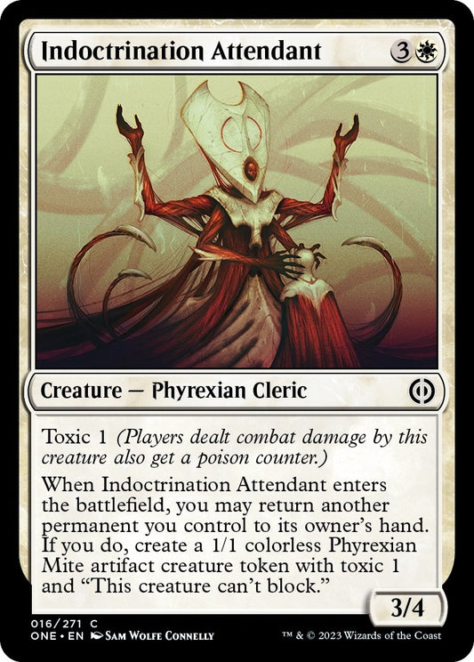 Image for Indoctrination Attendant (16) (Phyrexia: All Will Be One) - Magic: The Gathering