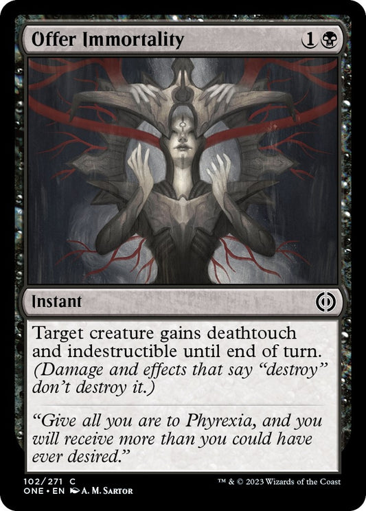 Image for Offer Immortality (102) (Phyrexia: All Will Be One) - Magic: The Gathering