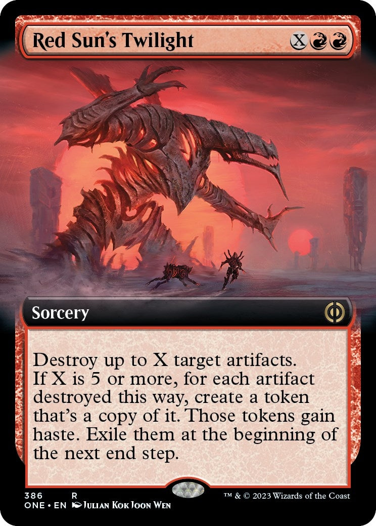 Red Sun's Twilight (Extended Art) (386) (Phyrexia: All Will Be One)
