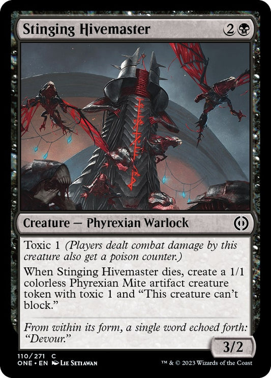 Image for Stinging Hivemaster (110) (Phyrexia: All Will Be One) - Magic: The Gathering