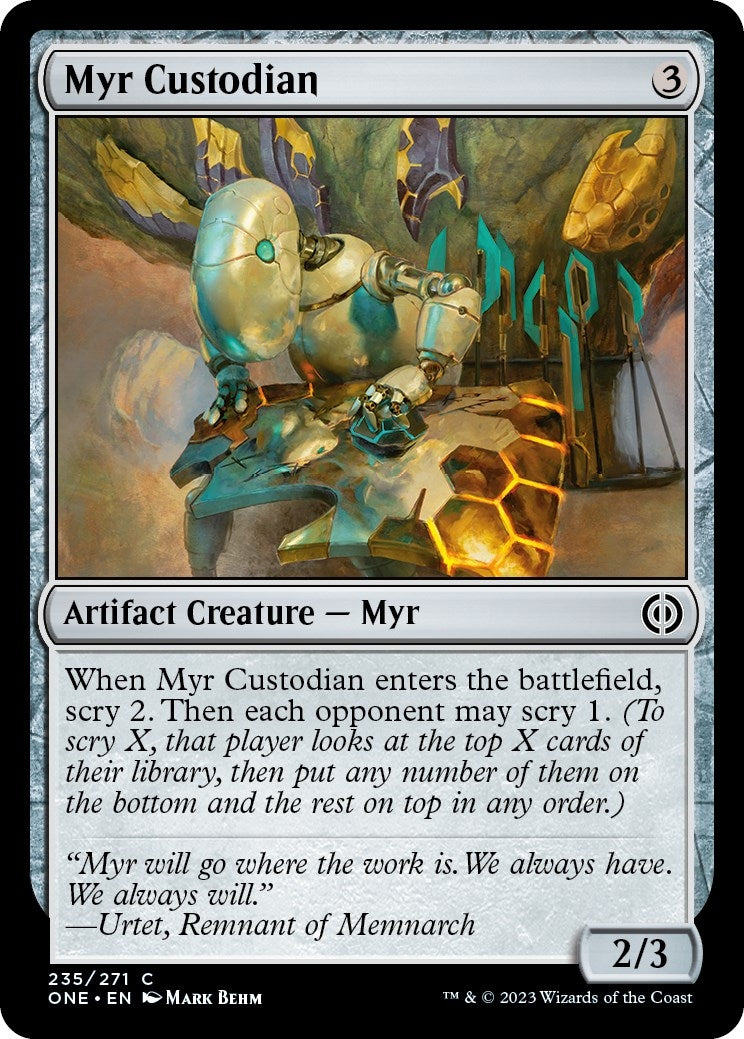 Image for Myr Custodian (235) (Phyrexia: All Will Be One) - Magic: The Gathering