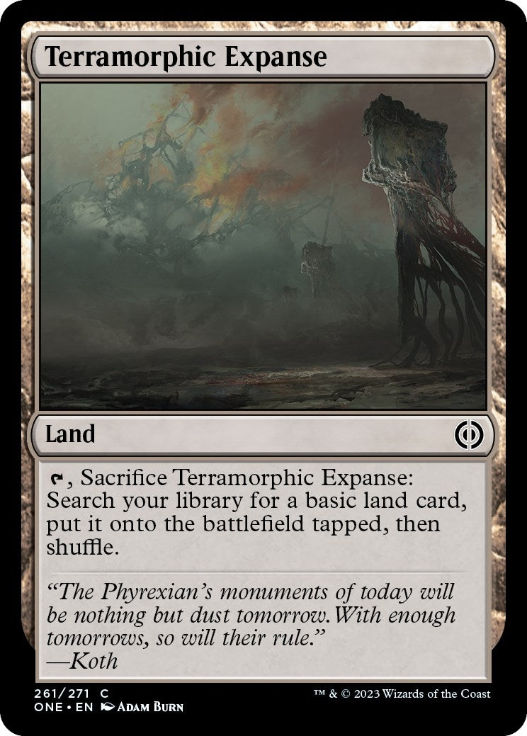 Image for Terramorphic Expanse (261) (Phyrexia: All Will Be One) - Magic: The Gathering