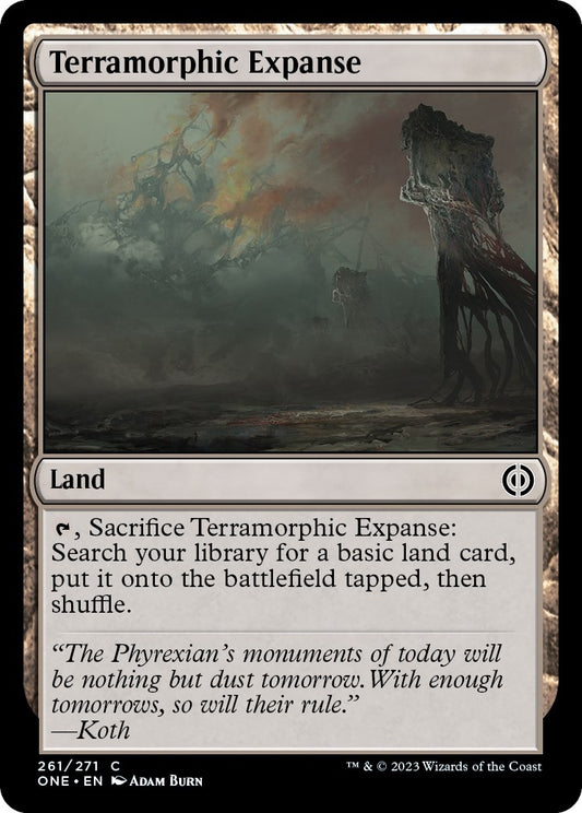 Image for Terramorphic Expanse (261) (Phyrexia: All Will Be One) - Magic: The Gathering