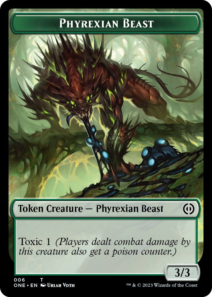 Phyrexian Beast Token (6) (Phyrexia: All Will Be One)