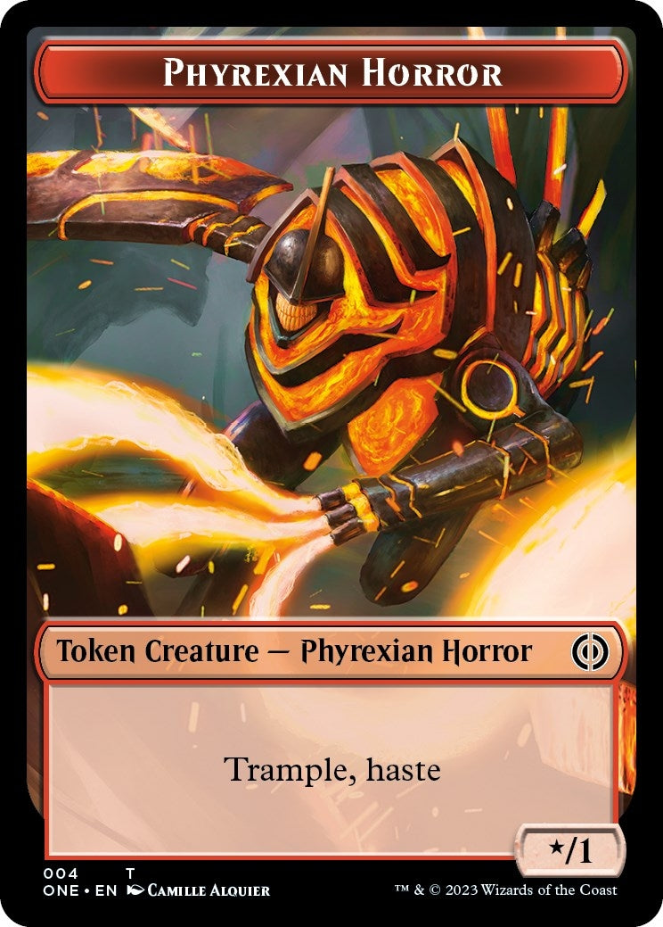 Phyrexian Horror Token (004) (4) (Phyrexia: All Will Be One)