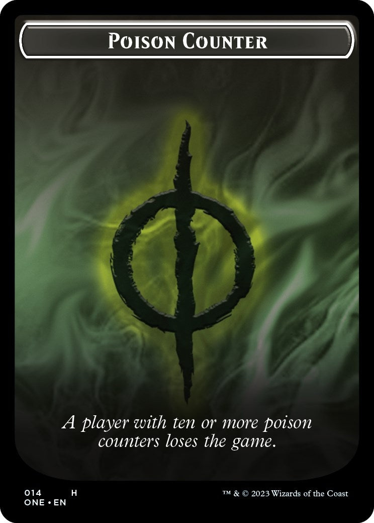 Image for Poison Counter Token (14) (Phyrexia: All Will Be One) - Magic: The Gathering