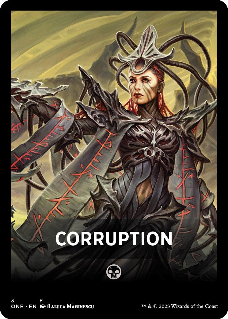 Image for Corruption Theme Card (3) (Phyrexia: All Will Be One) - Magic: The Gathering