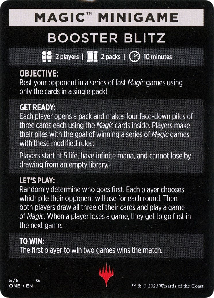 Magic Minigame: Booster Blitz (5) (Phyrexia: All Will Be One)