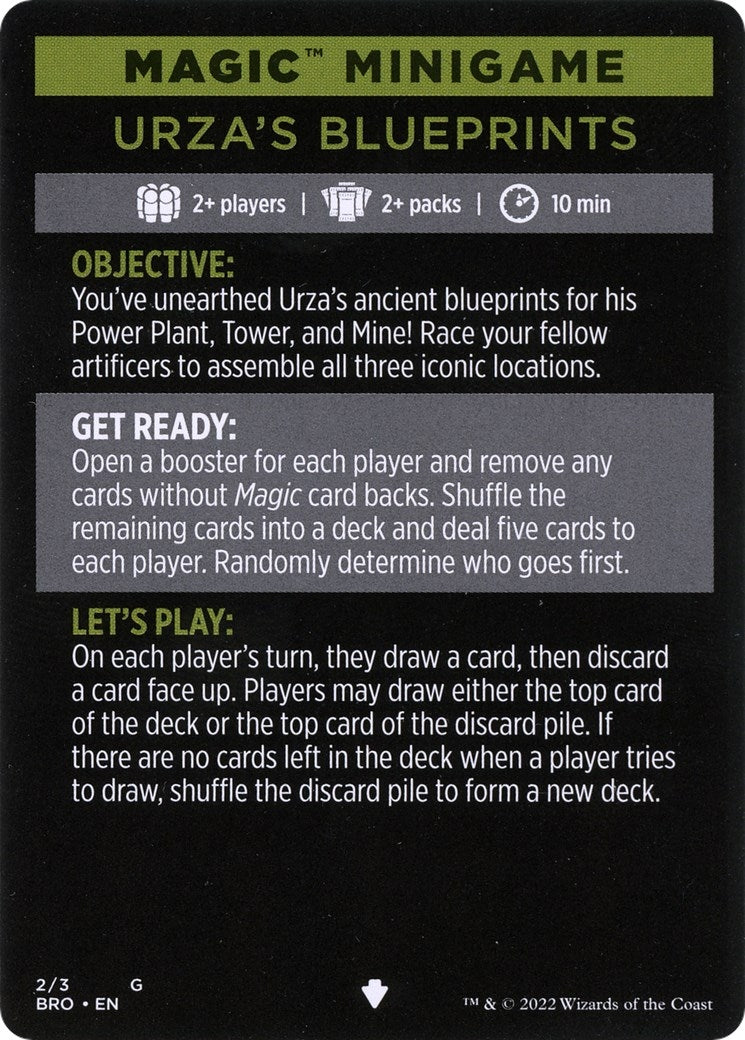 Magic Minigame: Urza's Blueprints (2) (The Brothers' War)