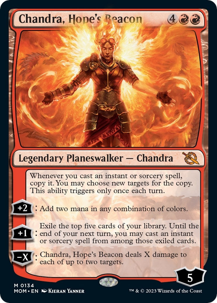 Image for Chandra, Hope's Beacon (134) (March of the Machine) - Magic: The Gathering