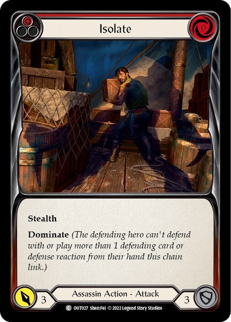 Image for Isolate (Red) (OUT027) (Outsiders) - Flesh and Blood TCG