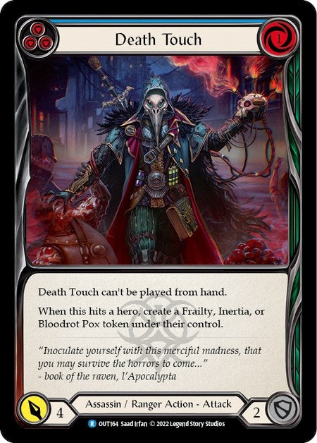 Image for Death Touch (Blue) (OUT164) (Outsiders) - Flesh and Blood TCG