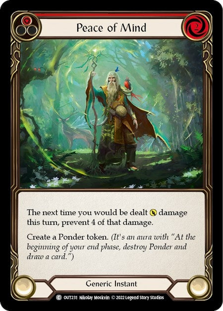 Image for Peace of Mind (Red) (OUT231) (Outsiders) - Flesh and Blood TCG