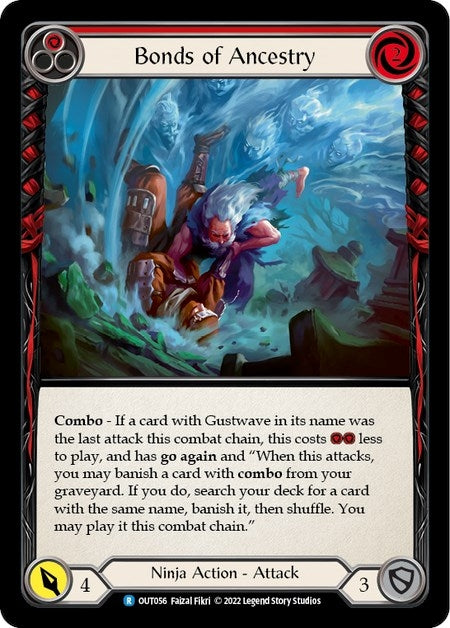 Image for Bonds of Ancestry (Red) (OUT056) (Outsiders) - Flesh and Blood TCG