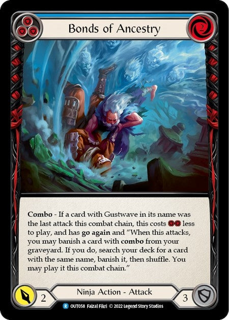 Image for Bonds of Ancestry (Blue) (OUT058) (Outsiders) - Flesh and Blood TCG