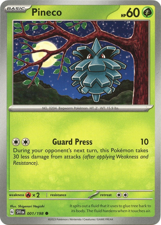 Pineco (001/198) (SV01: Scarlet & Violet Base Set)