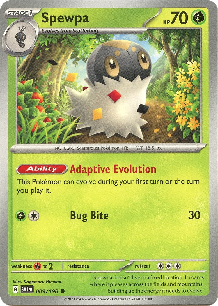 Spewpa (009/198) (SV01: Scarlet & Violet Base Set)