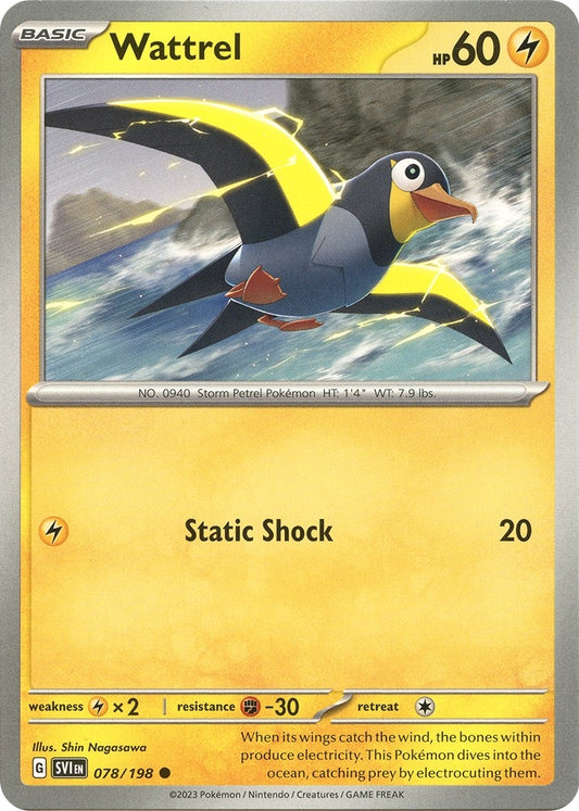 Image for Wattrel (078/198) (SV01: Scarlet & Violet Base Set) - Pokemon