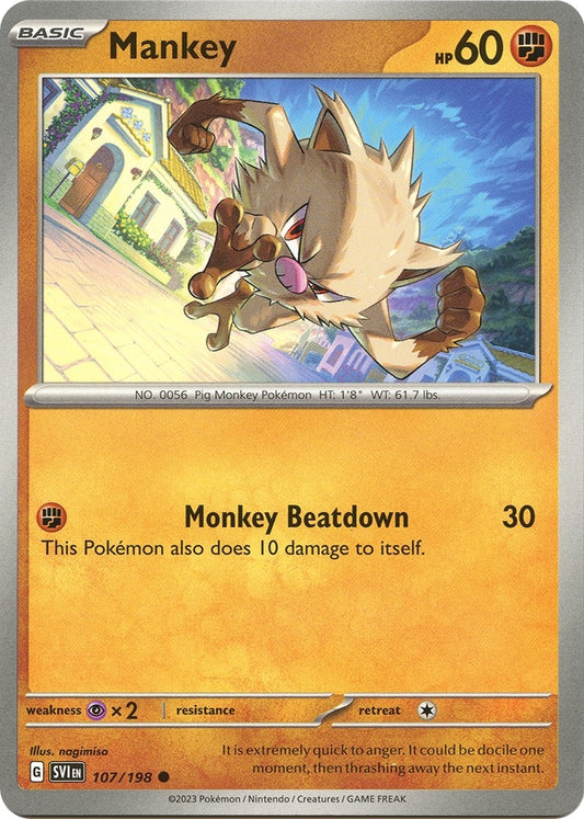 Mankey (107/198) (SV01: Scarlet & Violet Base Set)