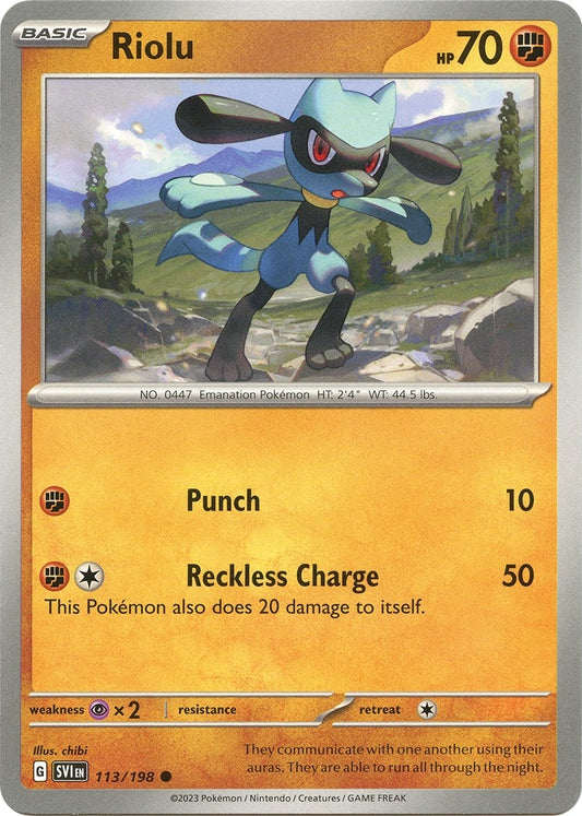 Riolu (113/198) (SV01: Scarlet & Violet Base Set)