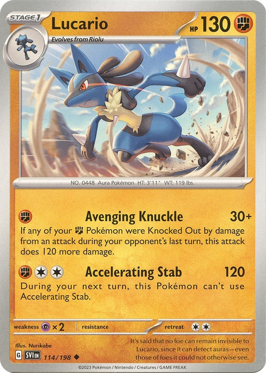 Lucario (114/198) (SV01: Scarlet & Violet Base Set)