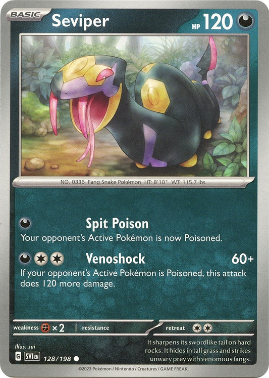 Seviper (128/198) (SV01: Scarlet & Violet Base Set)