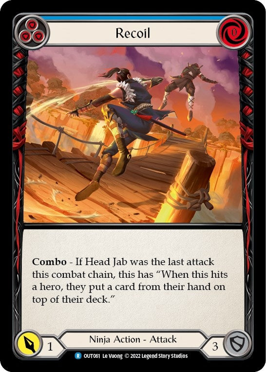 Image for Recoil (Blue) (OUT061) (Outsiders) - Flesh and Blood TCG