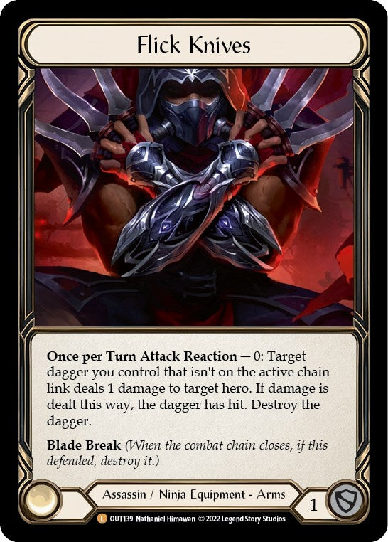 Image for Flick Knives (OUT139) (Outsiders) - Flesh and Blood TCG