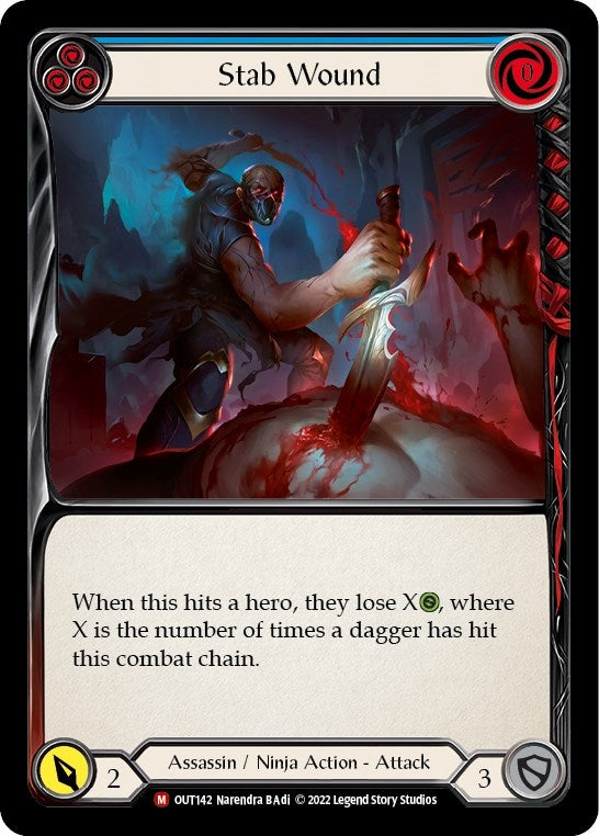 Image for Stab Wound (OUT142) (Outsiders) - Flesh and Blood TCG