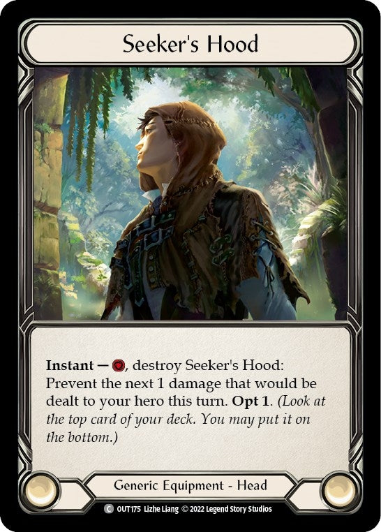 Image for Seeker's Hood (OUT175) (Outsiders) - Flesh and Blood TCG