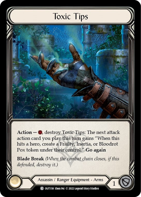 Image for Toxic Tips (OUT158) (Outsiders) - Flesh and Blood TCG