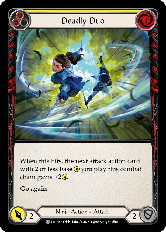 Image for Deadly Duo (Yellow) (OUT072) (Outsiders) - Flesh and Blood TCG
