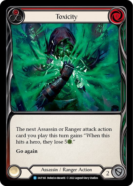 Image for Toxicity (Red) (OUT165) (Outsiders) - Flesh and Blood TCG