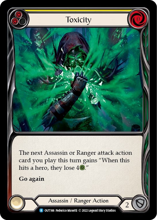 Image for Toxicity (Yellow) (OUT166) (Outsiders) - Flesh and Blood TCG