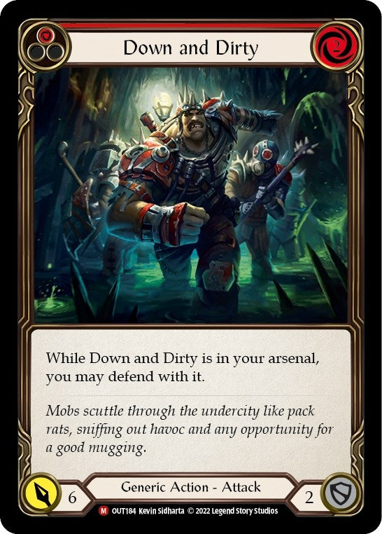Image for Down and Dirty (OUT184) (Outsiders) - Flesh and Blood TCG