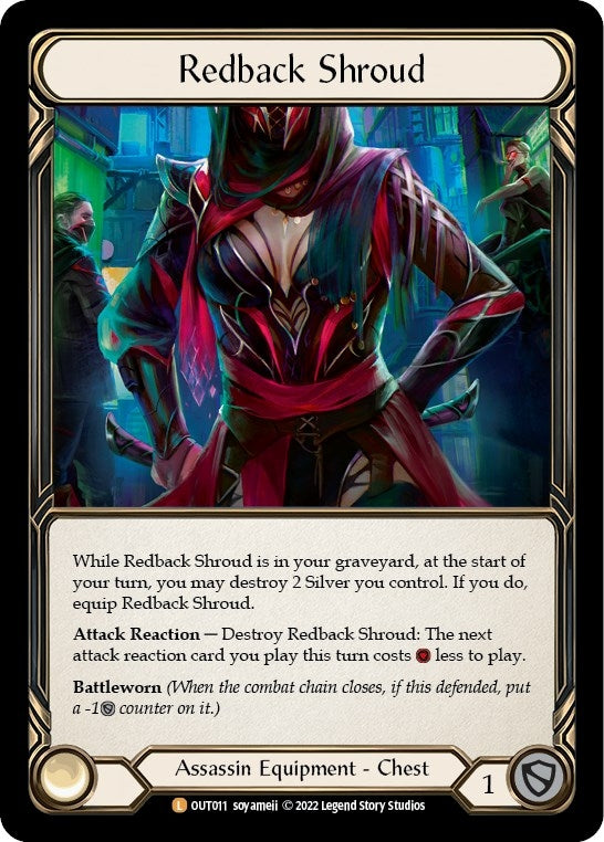 Image for Redback Shroud (OUT011) (Outsiders) - Flesh and Blood TCG