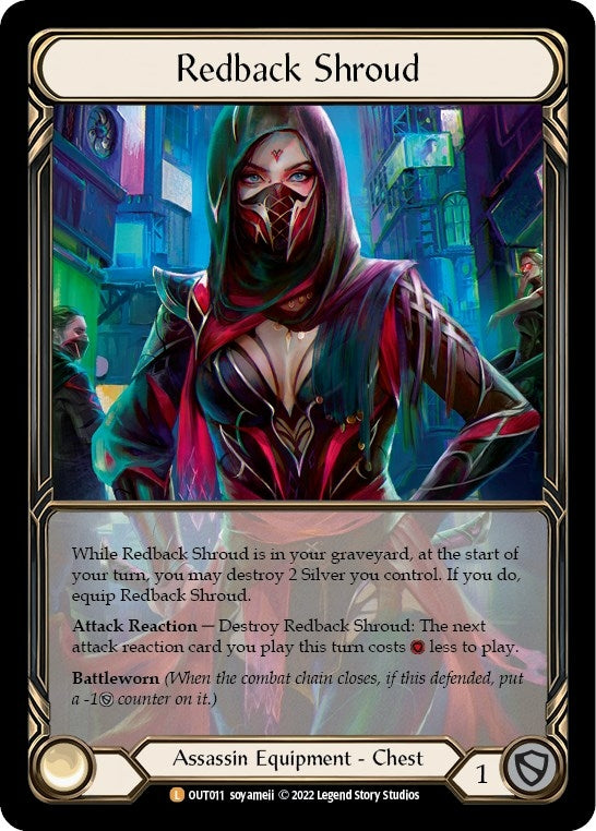 Image for Redback Shroud (Extended Art) (OUT011) (Outsiders) - Flesh and Blood TCG