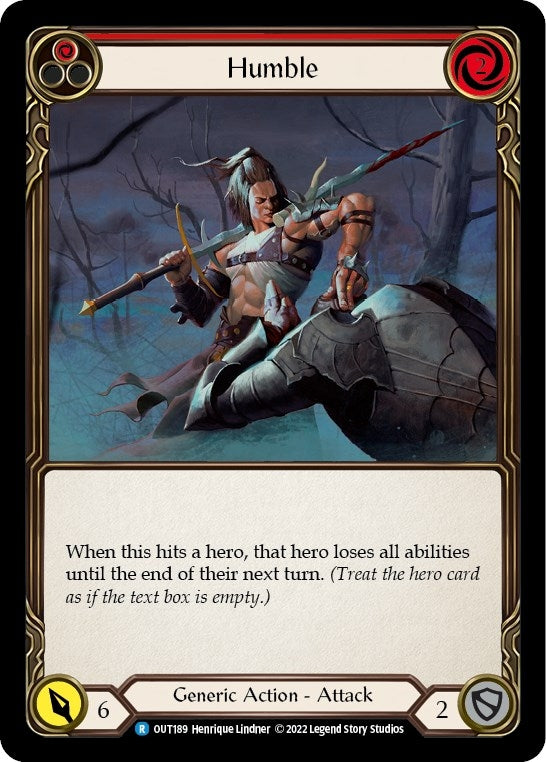 Image for Humble (Red) (OUT189) (Outsiders) - Flesh and Blood TCG