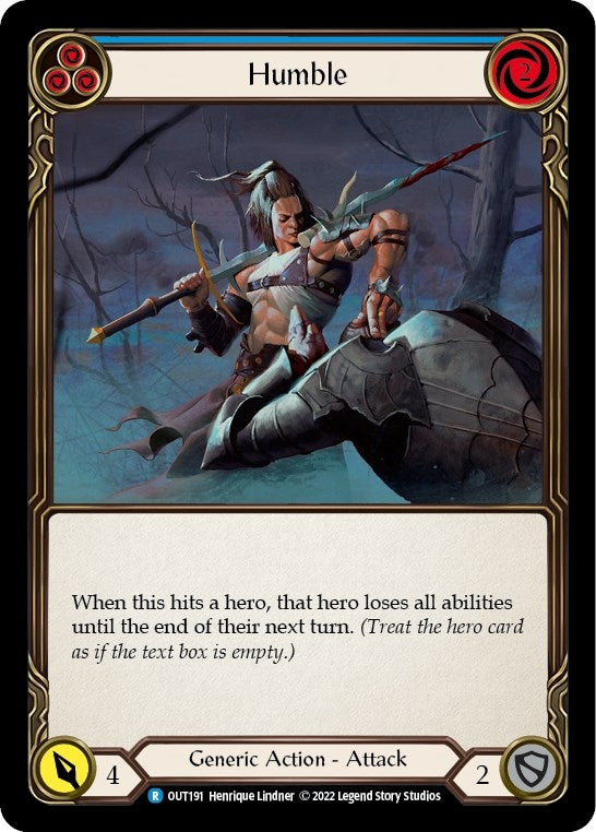 Image for Humble (Blue) (OUT191) (Outsiders) - Flesh and Blood TCG