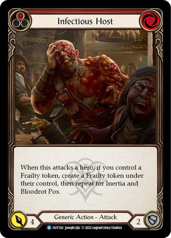 Image for Infectious Host (Red) (OUT192) (Outsiders) - Flesh and Blood TCG