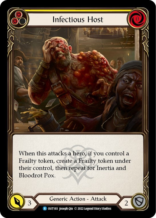 Image for Infectious Host (Yellow) (OUT193) (Outsiders) - Flesh and Blood TCG