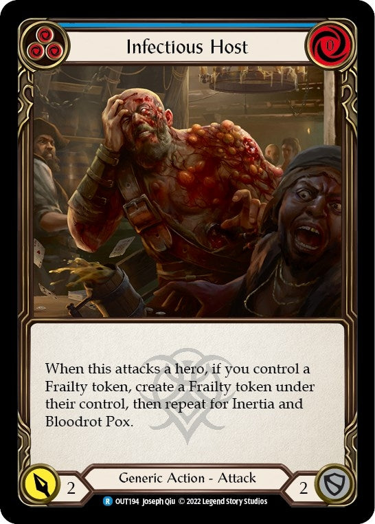 Image for Infectious Host (Blue) (OUT194) (Outsiders) - Flesh and Blood TCG