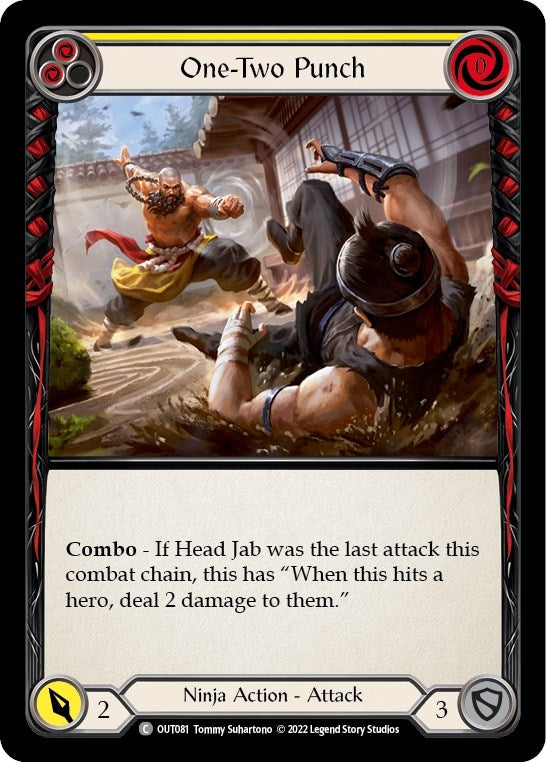 Image for One-Two Punch (Yellow) (OUT081) (Outsiders) - Flesh and Blood TCG