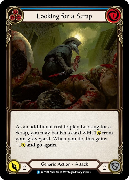 Image for Looking for a Scrap (Blue) (OUT197) (Outsiders) - Flesh and Blood TCG