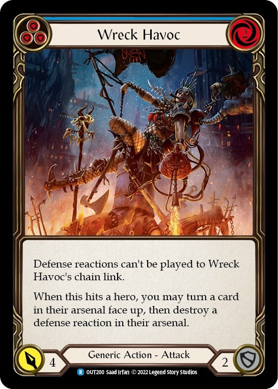 Image for Wreck Havoc (Blue) (OUT200) (Outsiders) - Flesh and Blood TCG