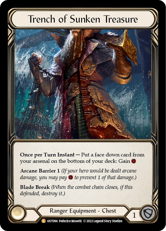 Image for Trench of Sunken Treasure (OUT094) (Outsiders) - Flesh and Blood TCG