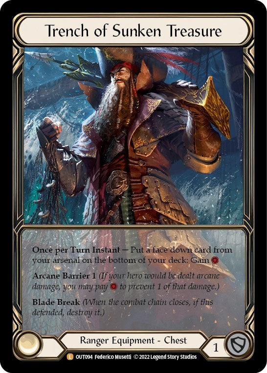 Image for Trench of Sunken Treasure (Extended Art) (OUT094) (Outsiders) - Flesh and Blood TCG
