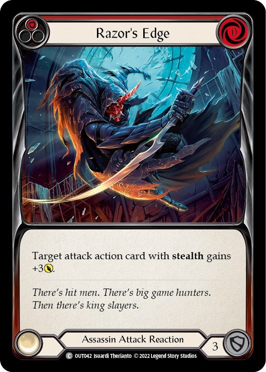 Image for Razor's Edge (Red) (OUT042) (Outsiders) - Flesh and Blood TCG
