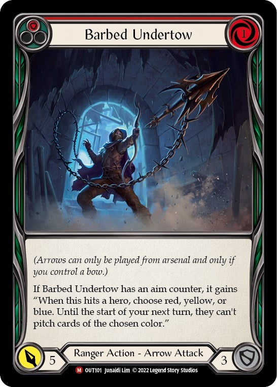 Image for Barbed Undertow (OUT101) (Outsiders) - Flesh and Blood TCG